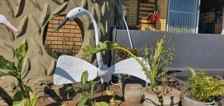 Garden swan deco