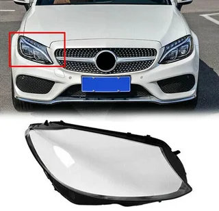 Mercedes Benz W205 C180 C200 C220 C250 C350 C400 C450 C63 AMG Headlight headlamp lens cover.