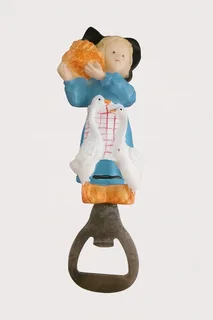 Vintage Dutch girl bottle opener