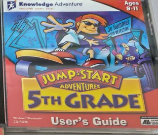 Jump Start 5th Grade Knowledge Adventure CD Games for PC [Cd Rom] Egames age 9 to 11