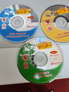 Jump Start Advanced 5 and 6th Grade Knowledge Adventure CD Games for PC [3 X Cd Roms] Egames age 10