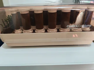 Rare Clairol Caresetter 20 Electric Heated Hot Velvet Curlers/rollers With Pins!