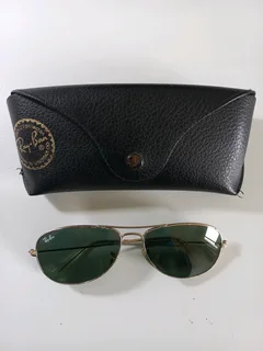 Ray Ban Gold Aviator Sunglasses