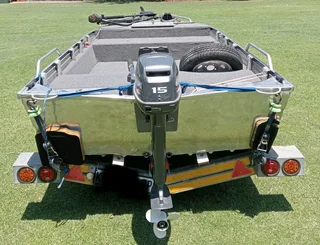 385 Quintrex Explorer with a 15HP Yamaha 2-Stroke Long Shaft Outboard