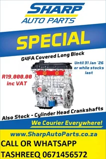 G4fa Kia/hyundai Engines Brand New