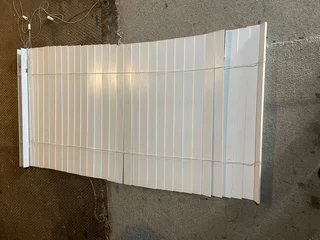 White melamine blind