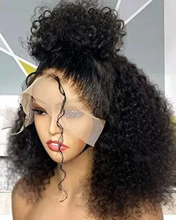 16inch Ear to ear Lace Frontal 13x4 Closure Water curly /Jerry curly/kinky curly . 12A