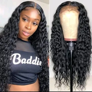 Peruvian Hair 4x4 Wig deep Curly 10 inch.grade 12A