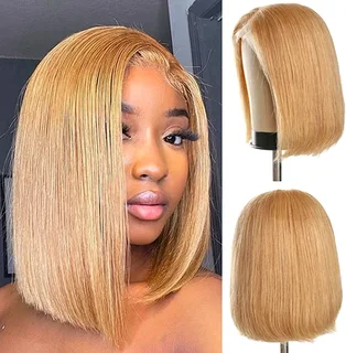 10inch Ear to ear lace frontal Peruvian hair wig. 12A