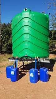 Tank Stand - Communal Water Tank Stand with Taps