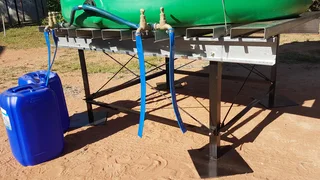 Tank Stand - Communal Water Tank Stand with Taps