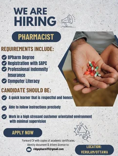 Pharmacist and Qualified Nurse/ENA