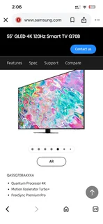 Samsung 55 inch qled smart tv