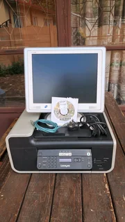 Computer screen &amp; Lexmark printer