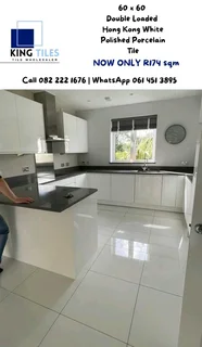 60 x 60 super white polished porcelain tile