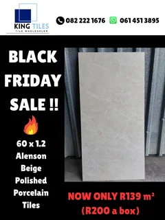 60 x 1.2 Alenson beige polished porcelain tile