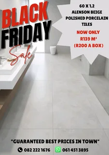 60 x 1.2 Large format tiles