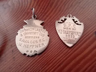 SOLD: Savages Football Club  Chain Fob Medals 1912/1913
