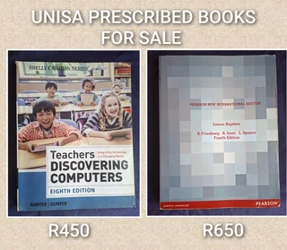 UNISA PRESCRIBED BOOKS FOR SALE