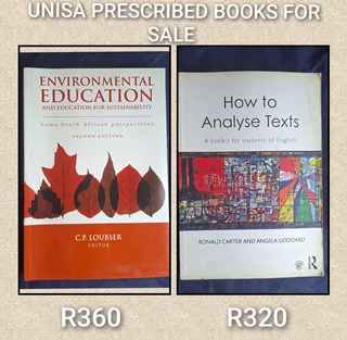 UNISA PRESCRIBED BOOKS FOR SALE