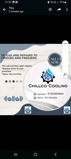 Fridge repairs and re gas