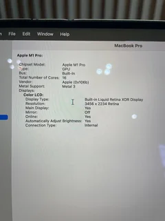 MacBook Pro M1 Pro 16’ 2021 512GB Silver (24-Month Warranty)