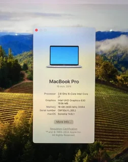 MacBook Pro 15&#39; 2018 Touch Bar Grey (24-Month Warranty)