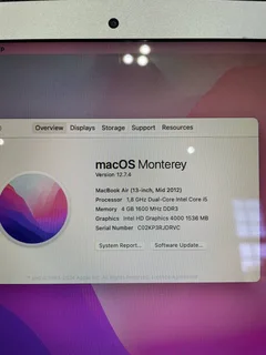 MacBook Air 13’ i5 128GB SSD Silver (24-Month Warranty)