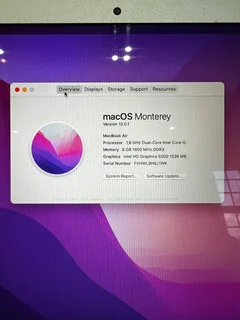 MacBook Air 2017 13’ i5 Silver (24-Month Warranty)