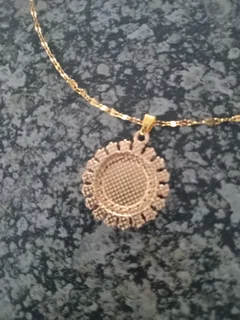 18k gold covered Religious necklace