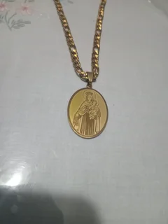 18k gold coated Jesus chain