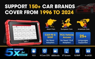 Launch X431 PROS Elite Car Diagnostic Tool for Full System Bidirectional, 32 Services Functions