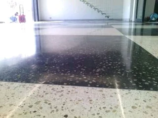 Terrazzo Installation, Honing And Polishing
