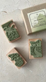 Notebook Therapy: Stamp Set (Hinoki; Into The Meadow Collection) — NEW