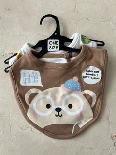 100% Cotton Baby Bibs - Set of 2 (NEW)