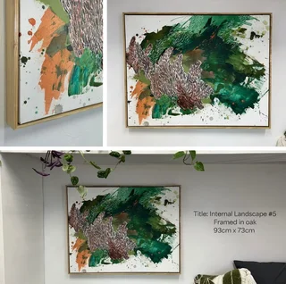 Original Artwork “Internal Landscape” - Framed in Oak 93cm X 73cm