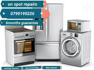 Washing machine,stoves and fridge repairs experts