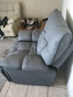 Cream Recliner sofa chair rocking swivel