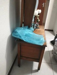 Vintage 3 mirror display cabinet dresser