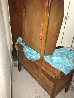 Vintage 3 mirror display cabinet dresser