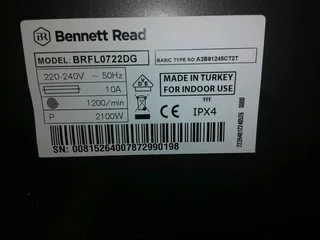 Bennet Read Washing Machine Metalic