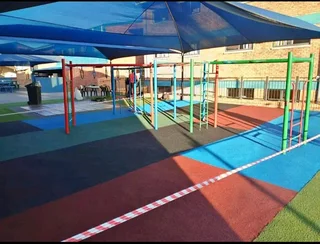 we supply and install wetpour rubberising flooring for bike track, jungle jungle gym, hopscotch