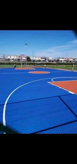 Brick paving and tar surfacing
