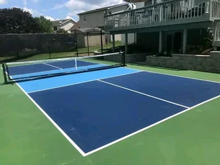 Brick paving and tar surfacing