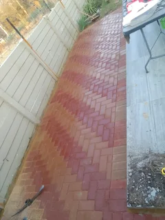Brick paving and tar surfacing