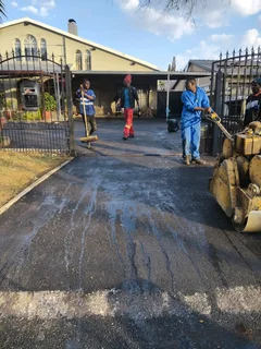 tar surfacing and tennis courts