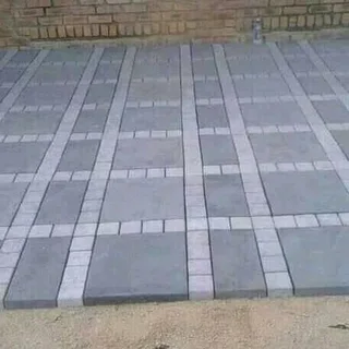 Brick paving and tar surfacing