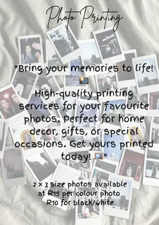 Photography - 2 x 3 Photos