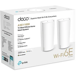 TP-Link Deco XE200 Pro AXE11000 Wireless Tri-Band Multi-Gig Mesh Wi-Fi System (2-Pack)