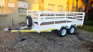 Trailer-C400D 4-meter-long cargo trailer double axel